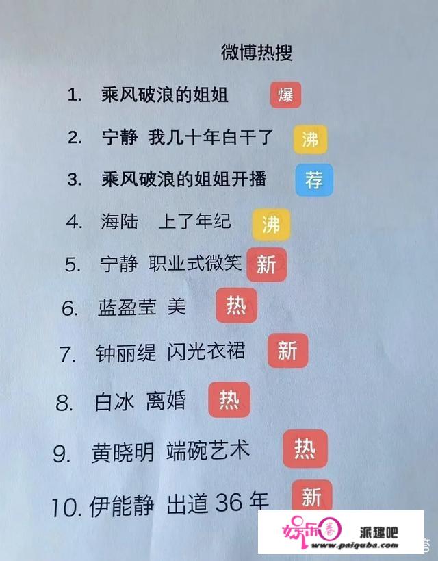 对于综艺《乘风破浪的姐姐》第一期，你觉得这档节目怎么样呢？