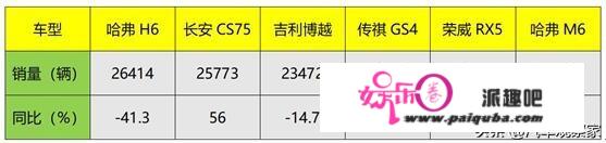 SUV销量前10名中都有哪些国产车型？