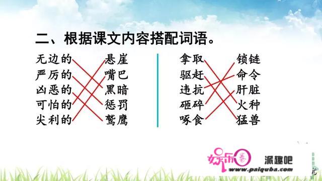 统编四年级上册第14课《普罗米修斯》重点知识点+课文讲解