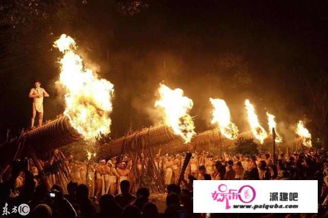 1600年的传统，日本三大火祭之一，目标是为驱鬼