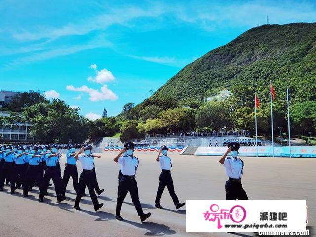 香港差人学院毕业会操升旗环节初次以中式步操停止