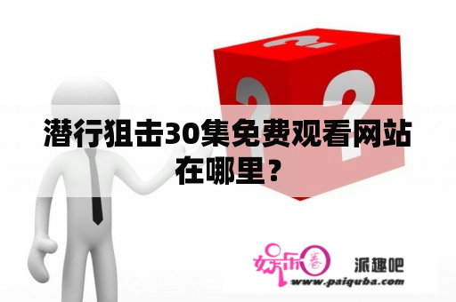 潜行狙击30集免费观看网站在哪里？