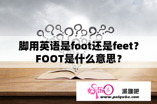 脚用英语是foot还是feet？FOOT是什么意思？