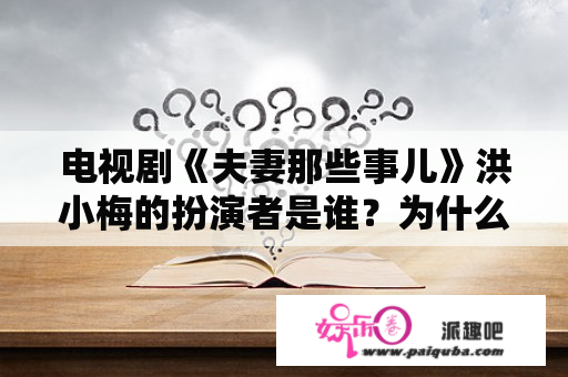 电视剧《夫妻那些事儿》洪小梅的扮演者是谁？为什么老公回家总是挑毛病？