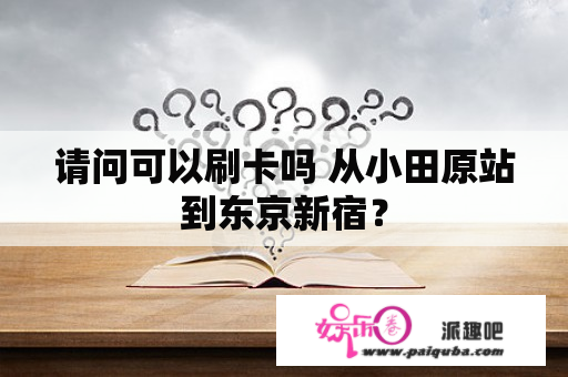 请问可以刷卡吗 从小田原站到东京新宿？