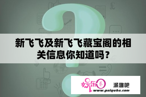 新飞飞及新飞飞藏宝阁的相关信息你知道吗？