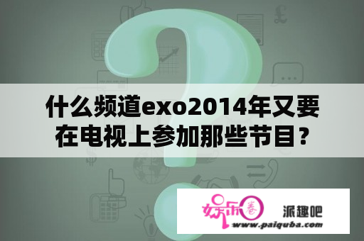 什么频道exo2014年又要在电视上参加那些节目？