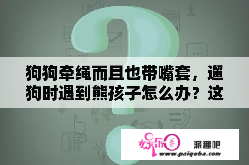 狗狗牵绳而且也带嘴套，遛狗时遇到熊孩子怎么办？这种情况如果被咬是到底谁的错？