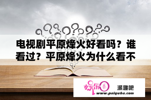 电视剧平原烽火好看吗？谁看过？平原烽火为什么看不了？