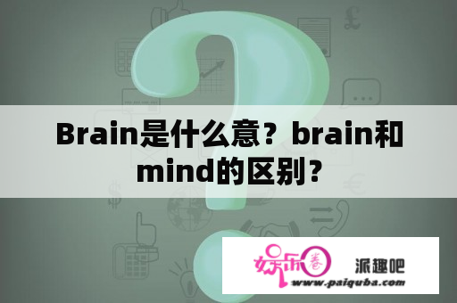 Brain是什么意？brain和mind的区别？