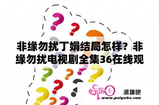 非缘勿扰丁娟结局怎样？非缘勿扰电视剧全集36在线观看