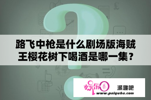 路飞中枪是什么剧场版海贼王樱花树下喝酒是哪一集？