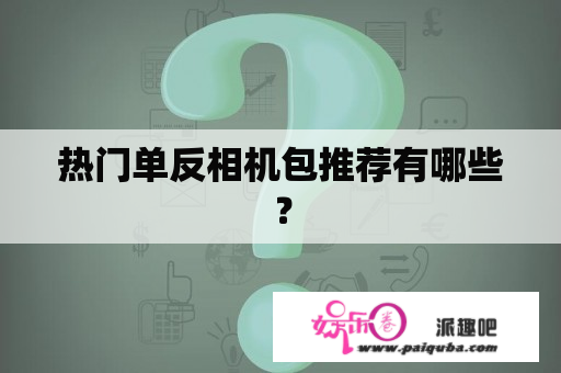 热门单反相机包推荐有哪些？