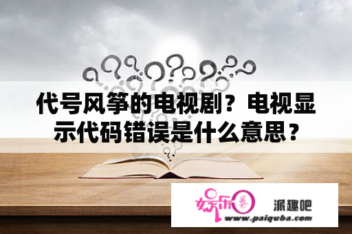 代号风筝的电视剧？电视显示代码错误是什么意思？