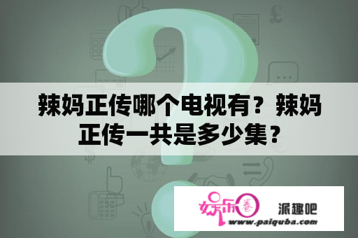 辣妈正传哪个电视有？辣妈正传一共是多少集？