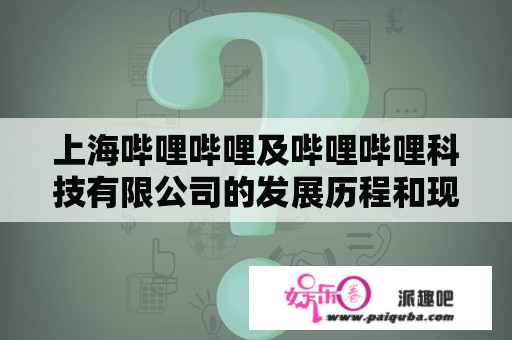 上海哔哩哔哩及哔哩哔哩科技有限公司的发展历程和现状？