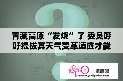 青藏高原“发烧”了 委员呼吁提拔其天气变革适应才能