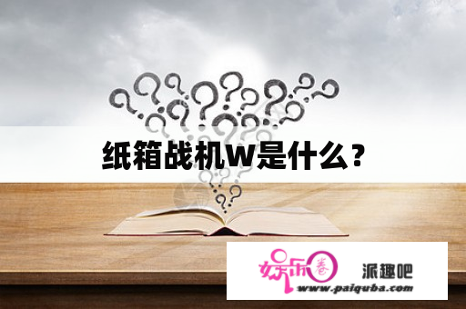 纸箱战机W是什么？