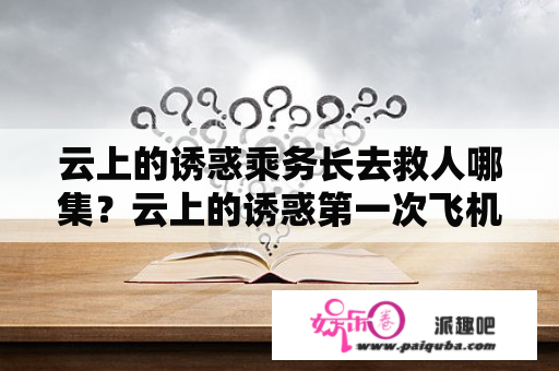 云上的诱惑乘务长去救人哪集？云上的诱惑第一次飞机相遇第几集