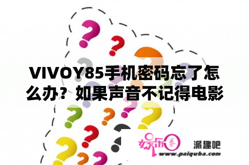 VIVOY85手机密码忘了怎么办？如果声音不记得电影