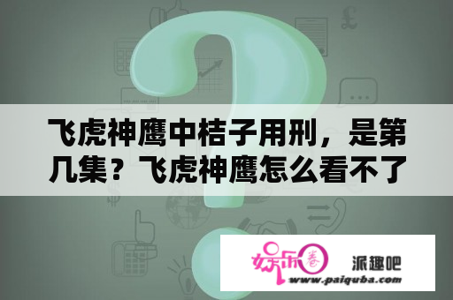 飞虎神鹰中桔子用刑，是第几集？飞虎神鹰怎么看不了？