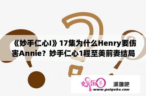 《妙手仁心I》17集为什么Henry要伤害Annie？妙手仁心1程至美前妻结局？