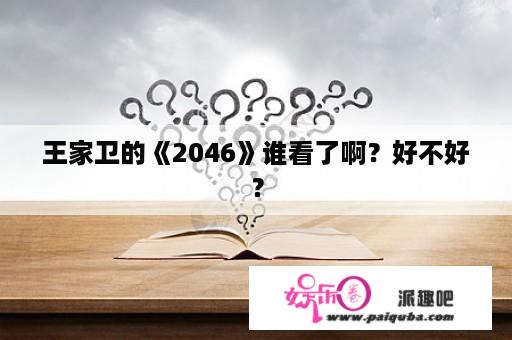 王家卫的《2046》谁看了啊？好不好？