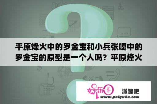 平原烽火中的罗金宝和小兵张嘎中的罗金宝的原型是一个人吗？平原烽火佳花是谁演的？