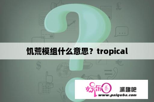 饥荒模组什么意思？tropical