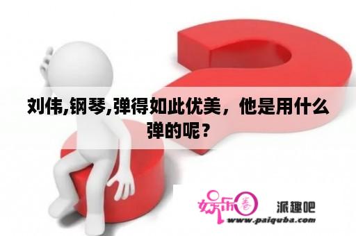 刘伟,钢琴,弹得如此优美，他是用什么弹的呢？