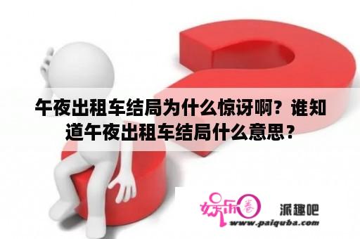 午夜出租车结局为什么惊讶啊？谁知道午夜出租车结局什么意思？