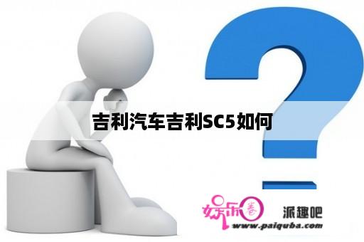 吉利汽车吉利SC5如何