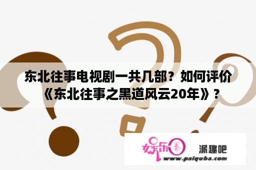 东北往事电视剧一共几部？如何评价《东北往事之黑道风云20年》？