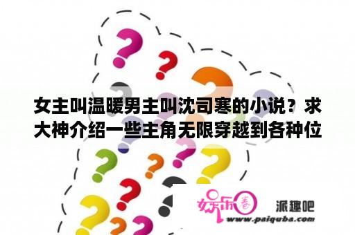 女主叫温暖男主叫沈司寒的小说？求大神介绍一些主角无限穿越到各种位面世界的小说？