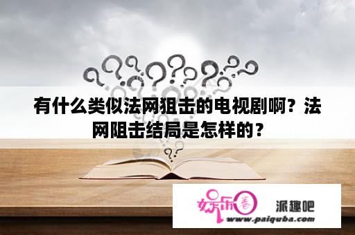 有什么类似法网狙击的电视剧啊？法网阻击结局是怎样的？