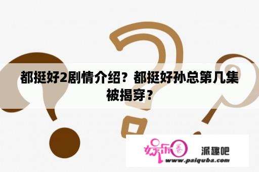 都挺好2剧情介绍？都挺好孙总第几集被揭穿？