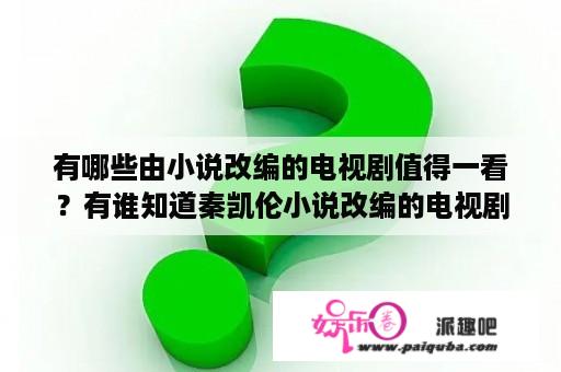 有哪些由小说改编的电视剧值得一看？有谁知道秦凯伦小说改编的电视剧？