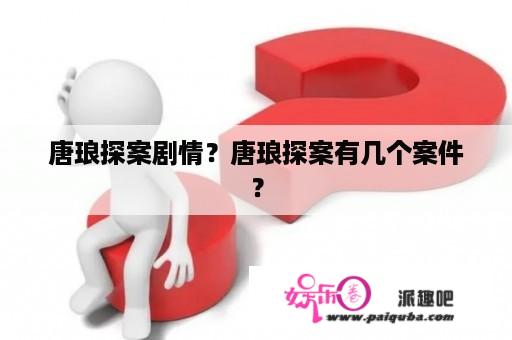 唐琅探案剧情？唐琅探案有几个案件？