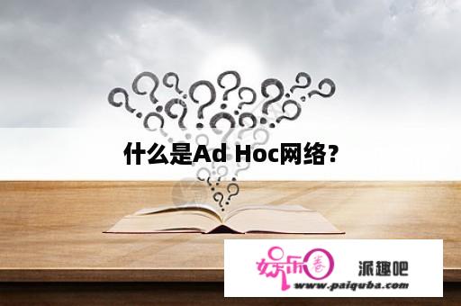 什么是Ad Hoc网络？