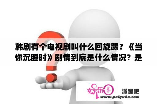 韩剧有个电视剧叫什么回旋踢？《当你沉睡时》剧情到底是什么情况？是不是男二警察是坏人？