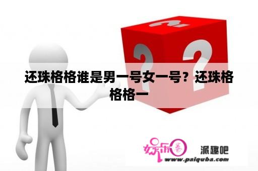 还珠格格谁是男一号女一号？还珠格格格一