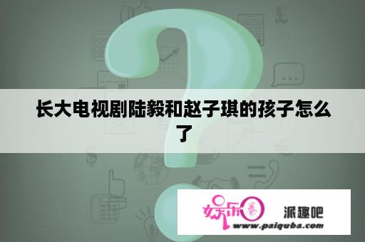 长大电视剧陆毅和赵子琪的孩子怎么了