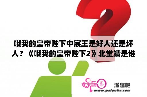 哦我的皇帝陛下中宸王是好人还是坏人？《哦我的皇帝陛下2》北堂靖是谁演的？