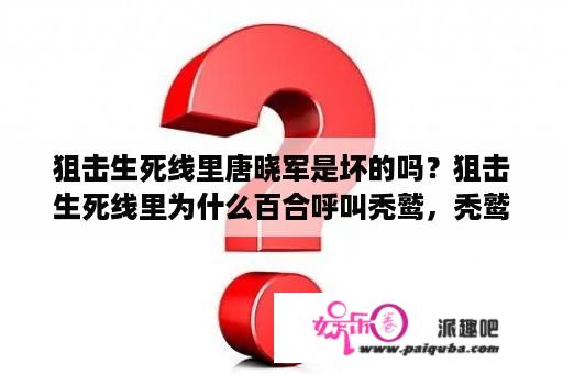 狙击生死线里唐晓军是坏的吗？狙击生死线里为什么百合呼叫秃鹫，秃鹫就知道白马是卧底？