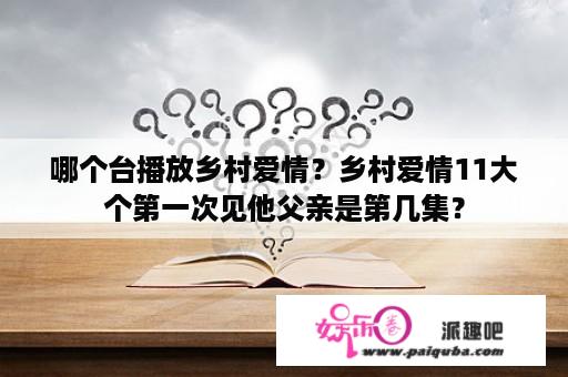 哪个台播放乡村爱情？乡村爱情11大个第一次见他父亲是第几集？