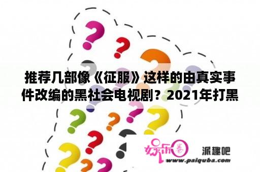 推荐几部像《征服》这样的由真实事件改编的黑社会电视剧？2021年打黑反贪电视剧有哪些？