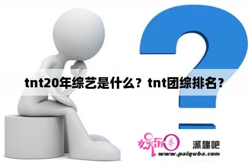 tnt20年综艺是什么？tnt团综排名？