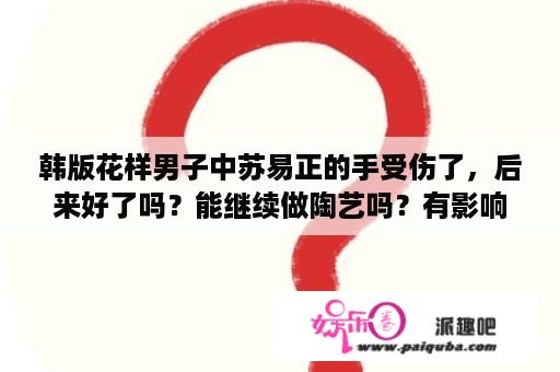 韩版花样男子中苏易正的手受伤了，后来好了吗？能继续做陶艺吗？有影响吗？韩国花样男子金贤重资料？