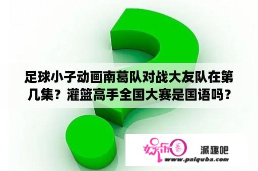 足球小子动画南葛队对战大友队在第几集？灌篮高手全国大赛是国语吗？