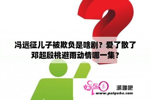 冯远征儿子被欺负是啥剧？爱了散了邓超殷桃避雨动情哪一集？